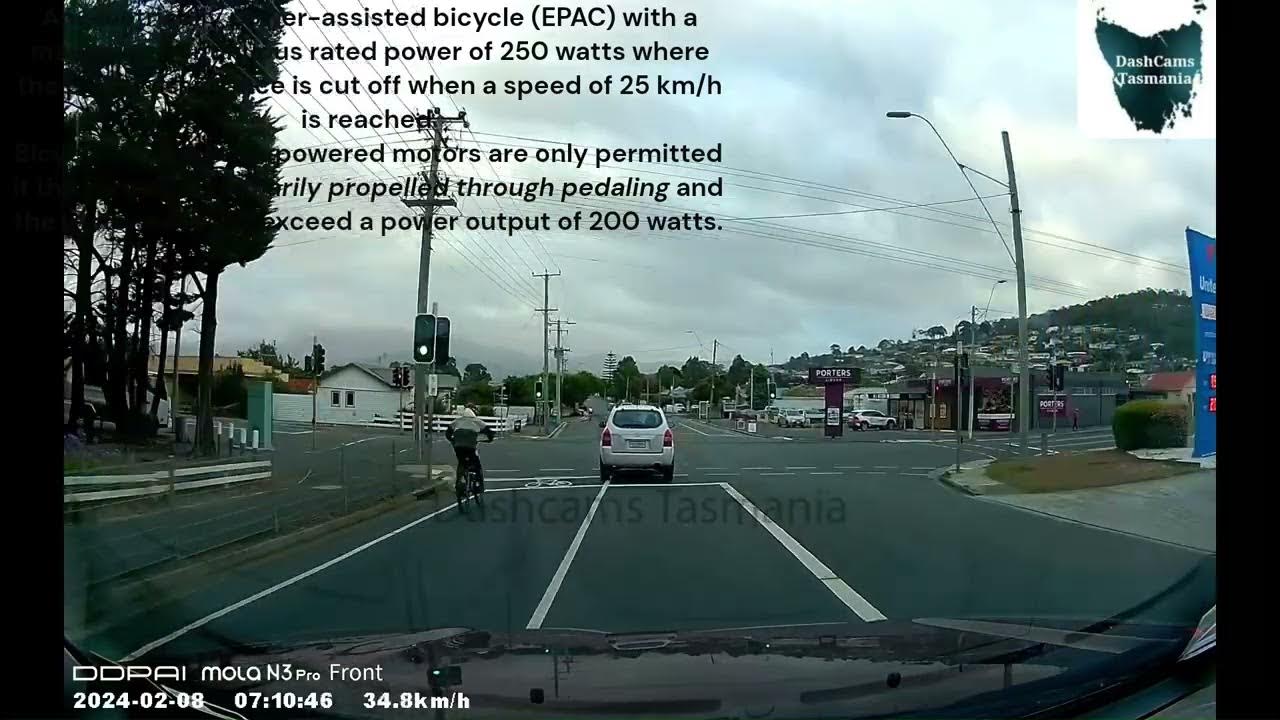 E BIKE, Tasmania ; Road rules limit ebikes to a maximum 25km/h in Tasmania. YouTube