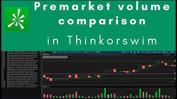 Thinkorswim indicator for premarket volume comparison