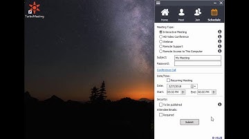 RHUB Web Conferencing - Scheduling a Meeting