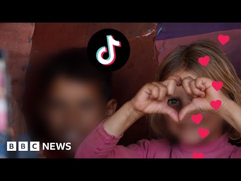 How TikTok profits from Syrian children begging - BBC News