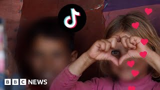 How TikTok profits from Syrian children begging - BBC News