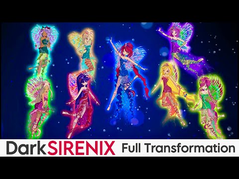 Winx club earn Dark Sirenix Full transformation with Roxy and Daphne | Fanmade | Winxclub | Sirenix
