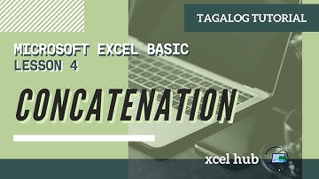 MS Excel Basic - Concatenation | Tagalog Tutorial