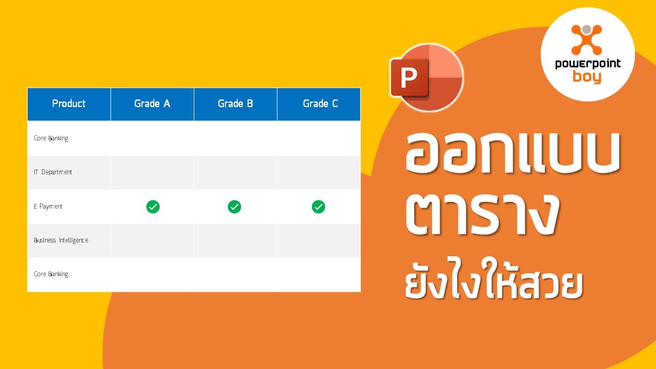 ขนาด powerpoint เท่าไหร่ New 2022 PowerPoint ออกแบบตารางยังไงให้สวย