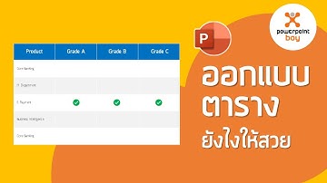 PowerPoint ออกแบบตารางยังไงให้สวย