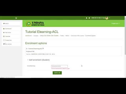 Enroll Course using Self Enrollment