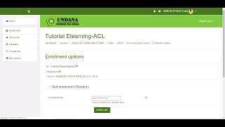 Enroll Course using Self Enrollment