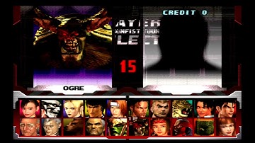 PS1 Tekken 3 Arcade Mode True Ogre