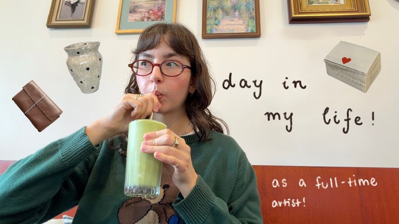 a realistic day in my life as a full time artist 📝 studio vlog 004 ...