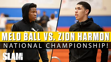 Ja Morant Watches LaMelo Ball vs. Zion Harmon in National Championship‼!