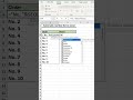 Excel shorts || Create Automatic Number List in Ms Excel 🔥 #trendingshorts #shortvideo