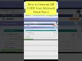 How to Make a QR Code in MS Word | Step-by-Step Tutorial Part-1 #geekyexpress