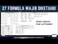 27 FORMULA DASAR YANG WAJIB DIKETAHUI DI EXCEL