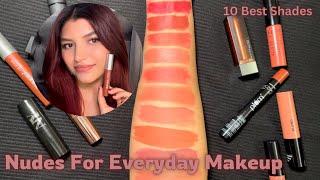 10 Best Nude Lipsticks for Everyday Makeup | Fair/Medium/Tan Skintone Nude Lipstick