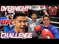 24 HOUR OVERNIGHT CHALLENGE IN UFC GYM!!