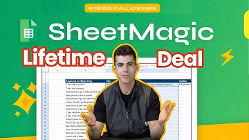 SheetMagic Lifetime Deal - ChatGPT+ Google Sheets Integration