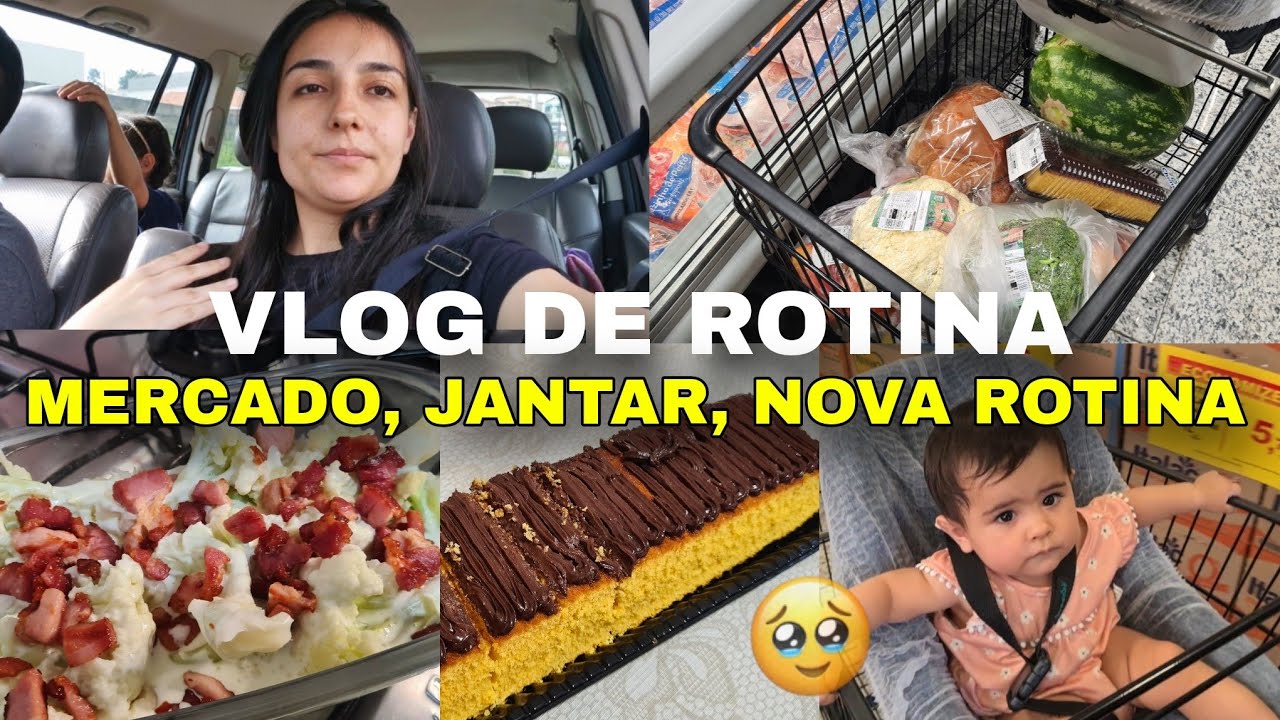 VLOG: Compras de mercado da semana, reposição de frutas, jantar caseiro, nova rotina com as crianças