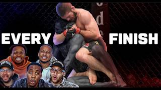 EVERY Khabib Nurmagomedov Finish Reaction