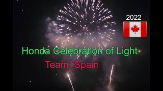 English Bay Vancouver Canada Fireworks - Honda Celebration of Light 2022 - Team Spain