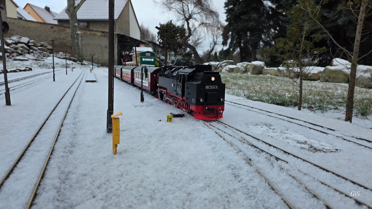 HSB Gartenbahn im Schnee 