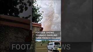 Footage shows tornado swirling over French village #RTÉNews #tornado