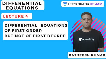 Differential Equations | Differential Equations Of First Order But Not Of First Degree | IIT JAM