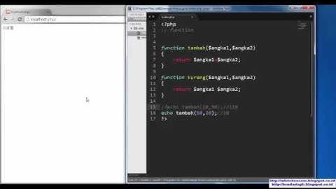 Video Tutorial PHP Untuk Pemula Bahasa Indonesia 7 Function