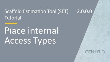 Scaffold Estimation Tool (SET) | Functions - Deck Configurator | Place Internal Access Types