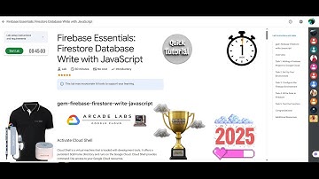 [NEW2025] Firebase Essentials: Firestore Database Write with JavaScript || #qwiklabs || Lab Solution