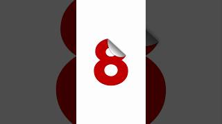 Folding Text Effect using Knife & Reflect Tool in Adobe Illustrator ✂️ #shorts