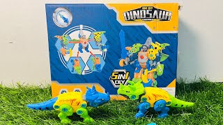 7 Minutes satisfying with unboxing toys magic box | 5 in 1 DIY Dinosaur Assamble | ASMR, Part 2