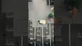 ESD Flooring being installed by Harris and Moore Bespoke #bespokeflooring #factoryflooring