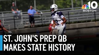 Quarterback at St. John's Prep makes state history | Hometown MVP Profile