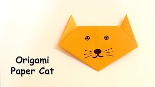 Easy Origami Cat | Paper Cat | Origami Animals | Paper Crafts Easy