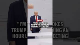 “I’m the boss” jokes Trump after arriving an hour late at G7