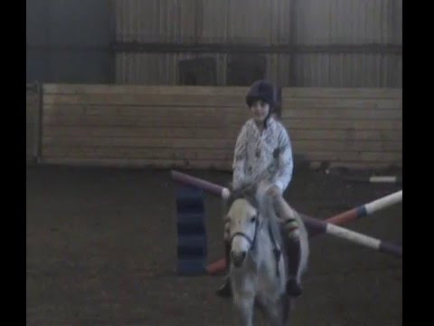 Jumping Lesson with Hannah and Bethany (: