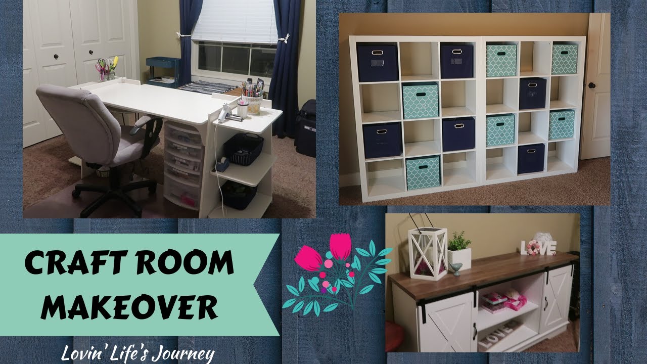 Easy Craft Room Makeover & Organization - YouTube