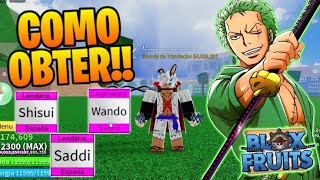 EU VIREI O ZORO NO BLOX FRUITS!! 