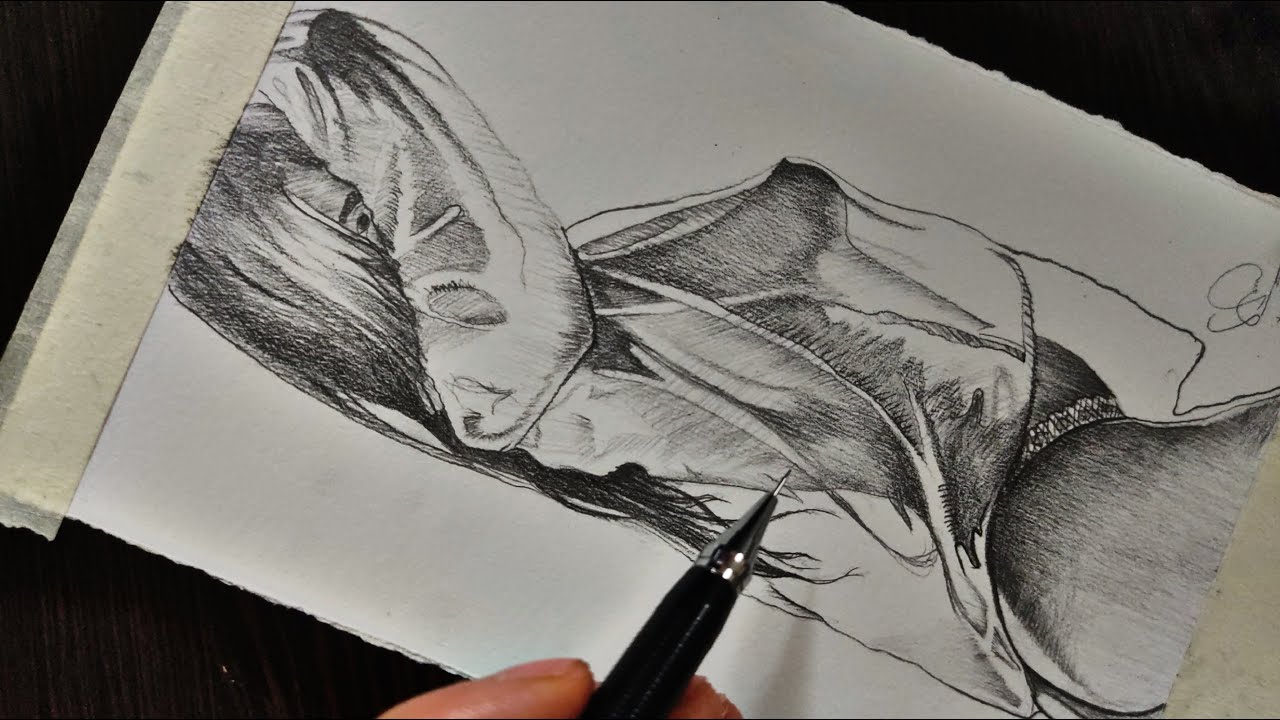Learning how to draw a beautiful body with a pencil - YouTube