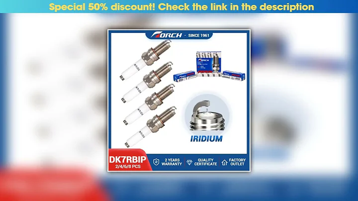 First Look 2-8PCS Iridium Platinum Spark Plugs TORCH DK7RBIP Replace for Candles 0241145515 VW 04E9