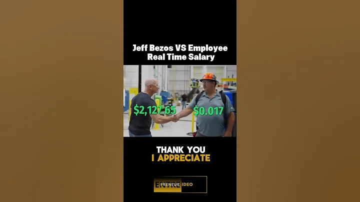 Jeff Bezos Vs Employee Real Time Salary #jeffbezos #motivation #billionaire #mindset