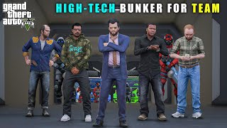 GTA 5 : MICHAEL'S NEW HIGH-TECH BUNKER FOR TEAM || BB GAMING