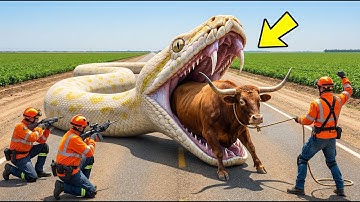 Brave Heroes Rescue Red Cow from Terrifying Giant Mutant Python Attack 🐂🐍