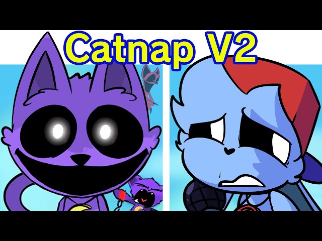 Friday Night Funkin' VS Catnap V2 | Poppy Playtime Chapter 3 Smiling Critters (FNF Mod/VHS Horror) class=
