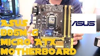 ASUS B85M-G micro ATX motherboard w/ benchmarks - YouTube