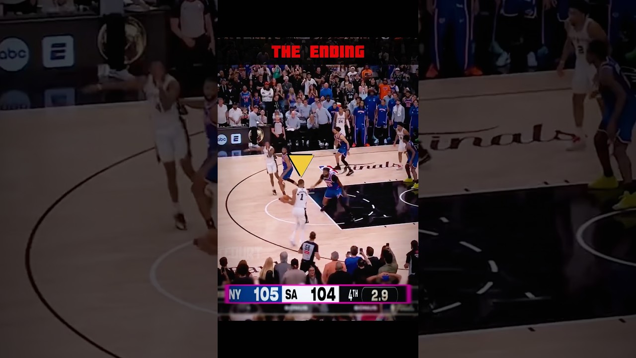 PART 2 - Insane Final 23.1 in Game 2 of NBA Finals 😮‍💨 Knicks at Spurs #nba #shorts