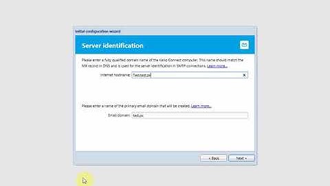 Install kerio Connect Mail Server