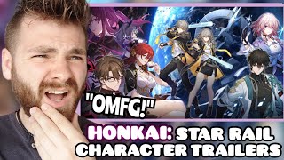 First Time REACTION to All HONKAI: STAR RAIL Character Trailers | Part 1