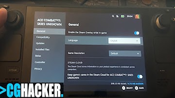 How To Change the language on your STEAM DECK - Ace Combat 7