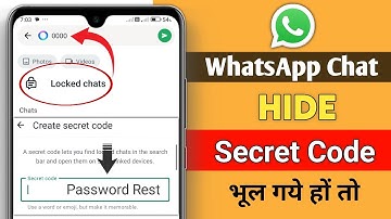 how to change secret code in whatsapp | how whatsapp chat lock hide password change kaise kare